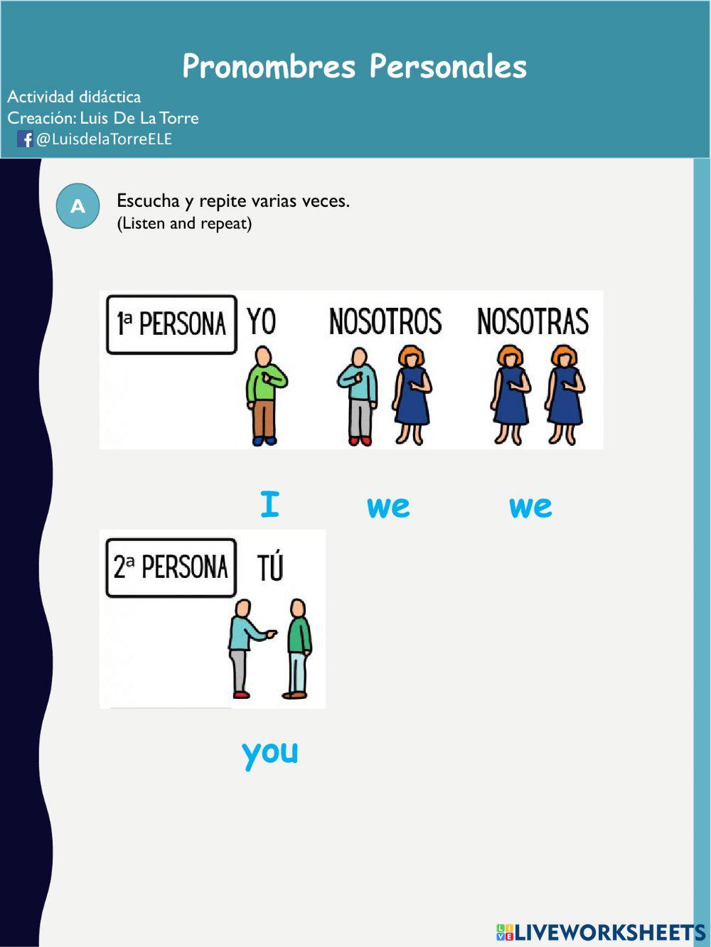 Pronombres personales