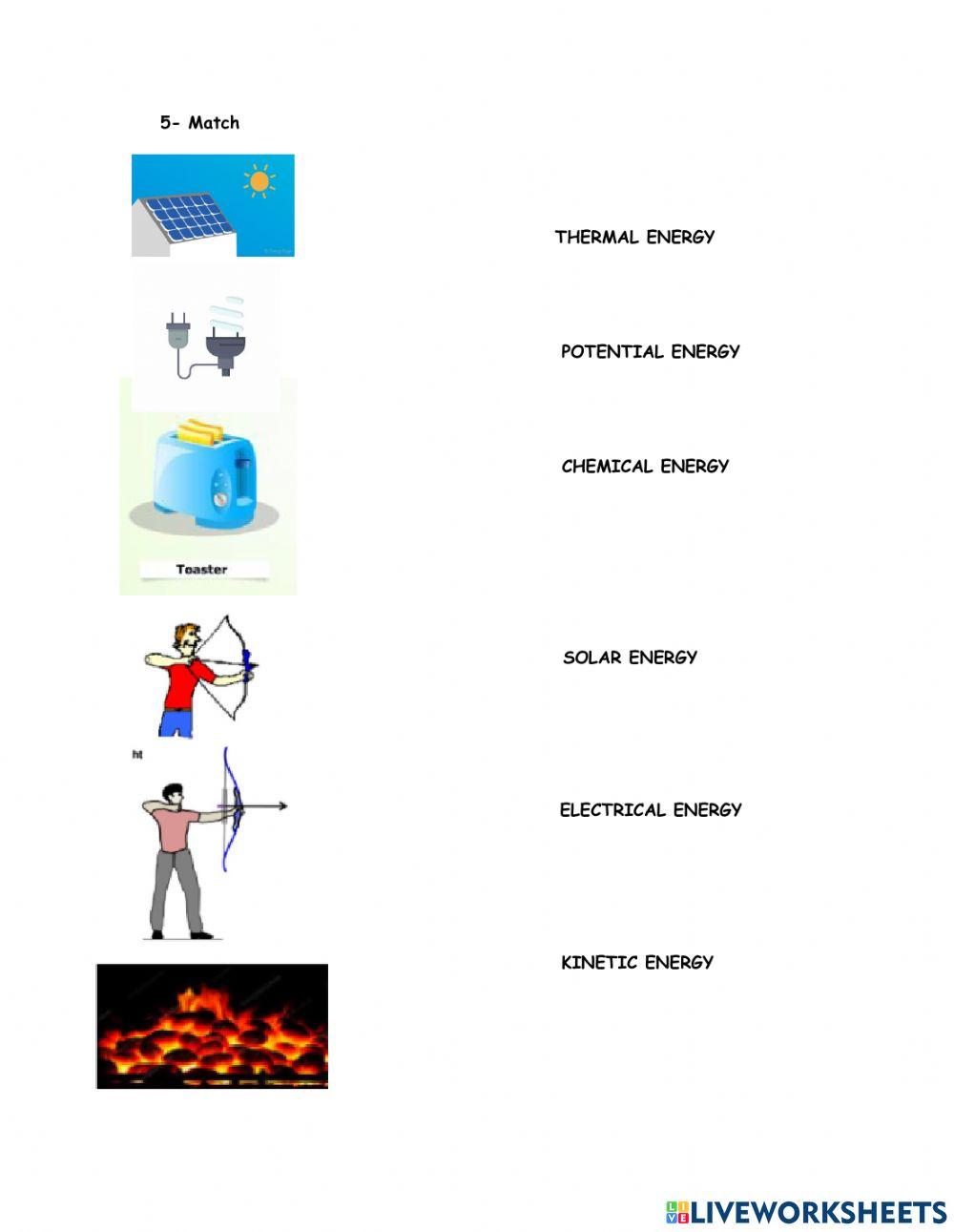Class home properties of matter and energy
