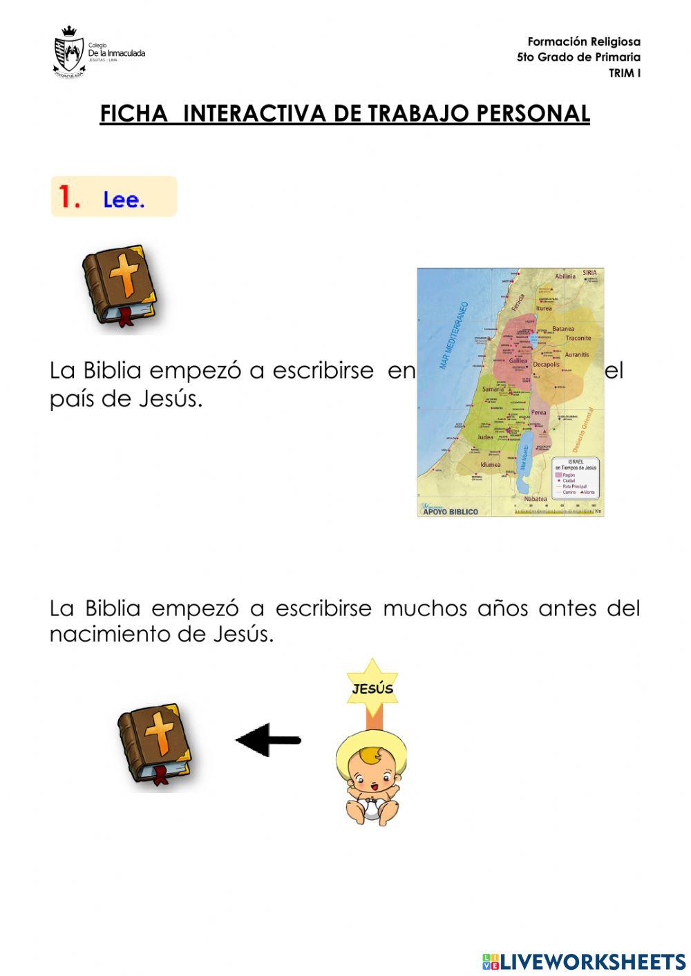 La Biblia: Proceso de Escritura