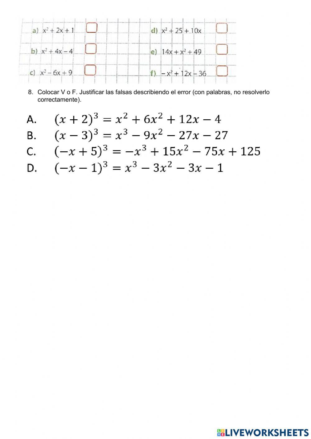 Unidad 2 expresiones algebraicas