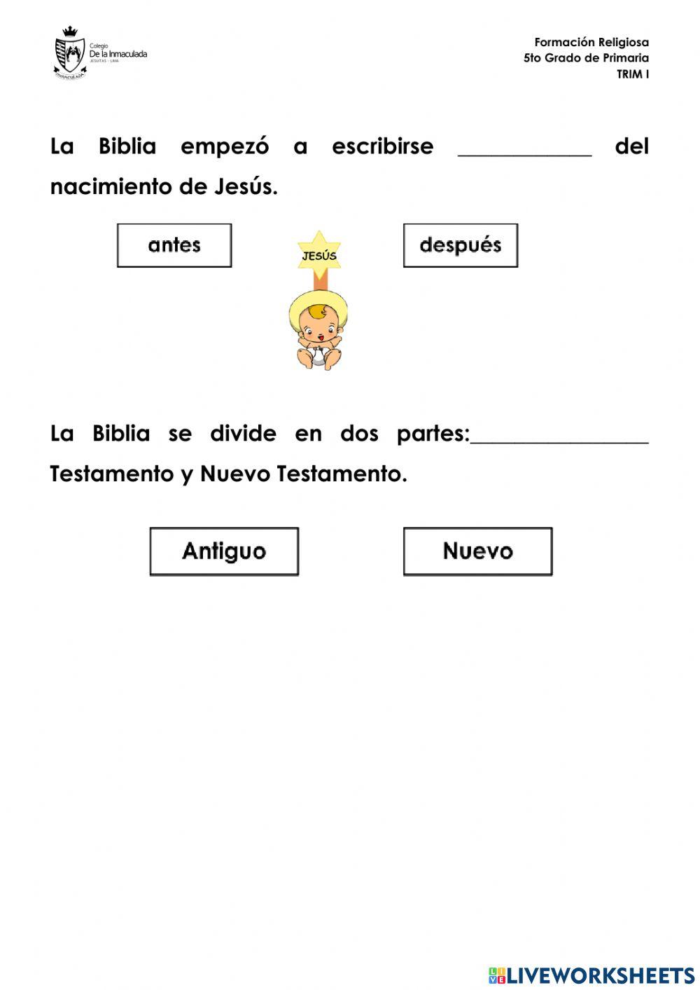 La Biblia: Proceso de Escritura