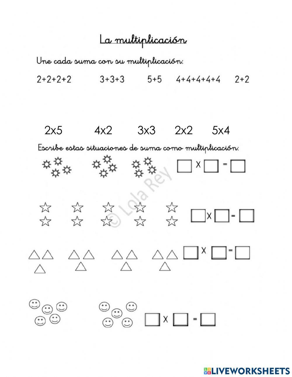 Sumandos Iguales - Multiplicación