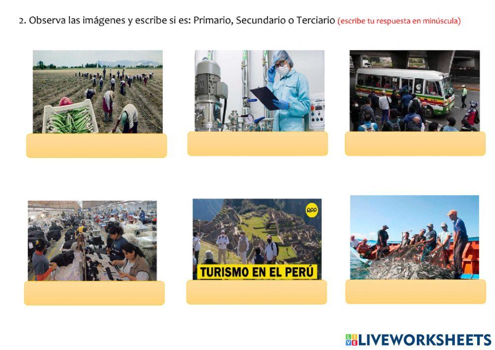 Actividades económicas en el Perú