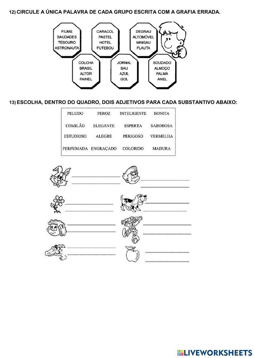 AVALIAÇÃO DE PORTUGUÊS