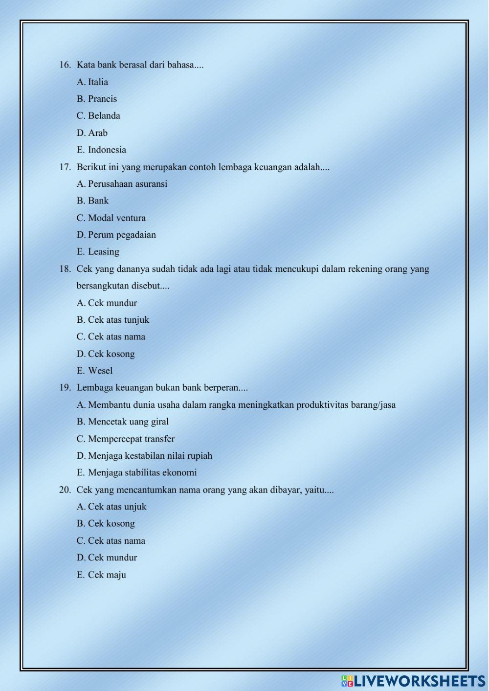 Lembaga Jasa Keuangan Perbankan