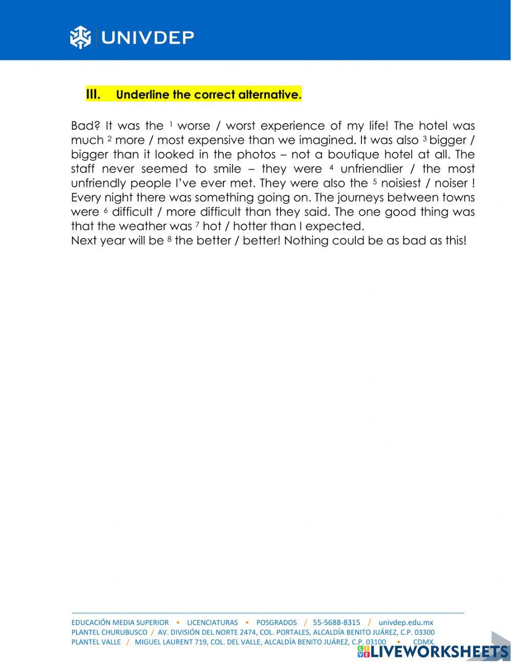 Comparatives &Superlatives PI