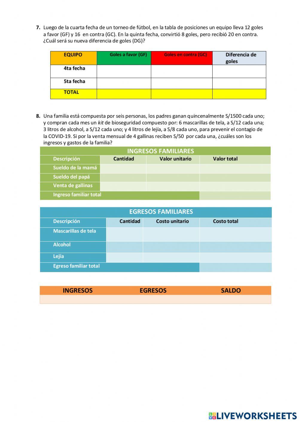 Resuelve problemas de cantidad