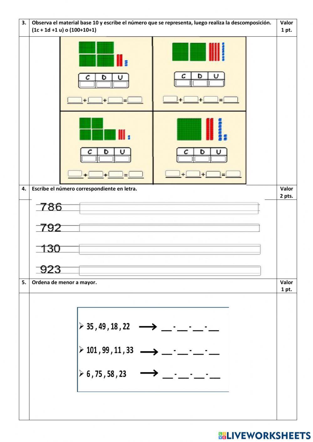 Lección matemática
