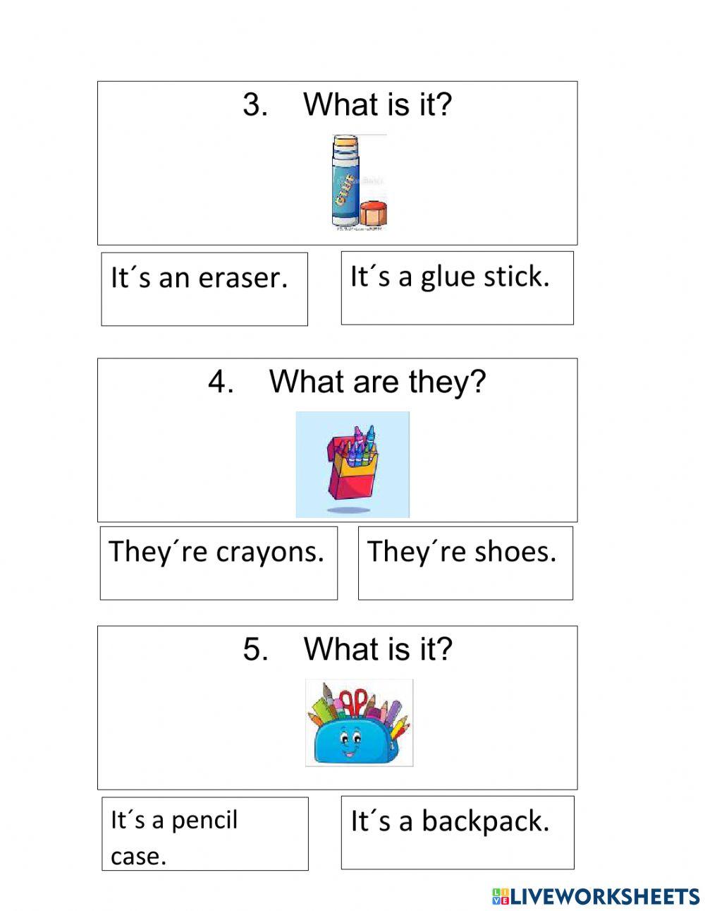 Classroom objects identification
