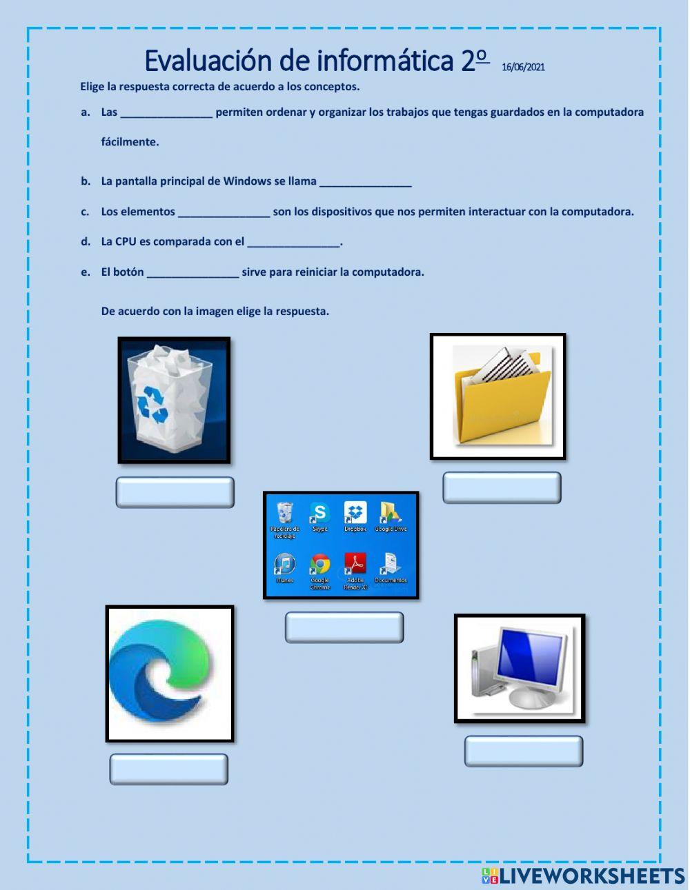 Evaluación de informática