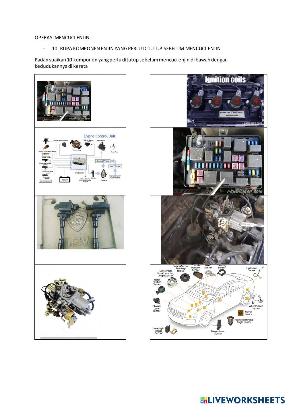 10 komponen yang perlu ditutup sebelum mencuci enjin