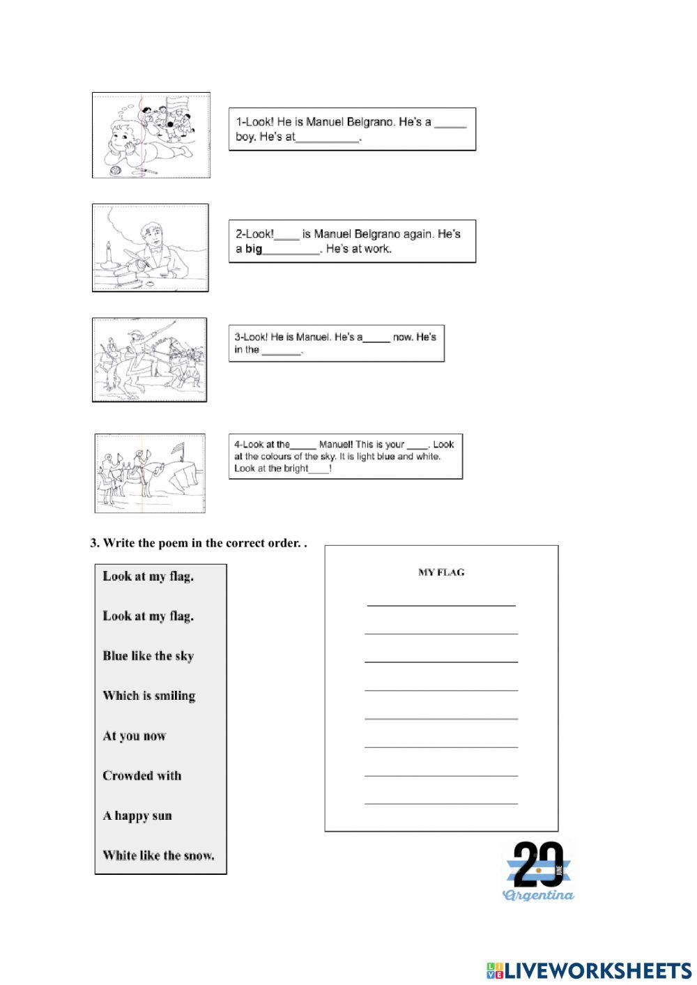 Colonial Times in Argentina-Flag Day