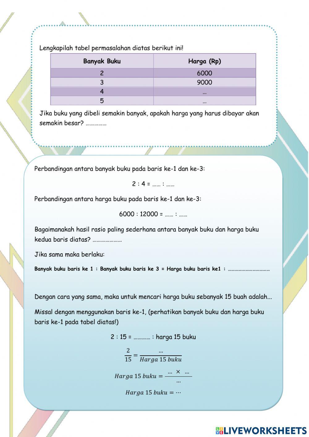 Perbandingan Senilai
