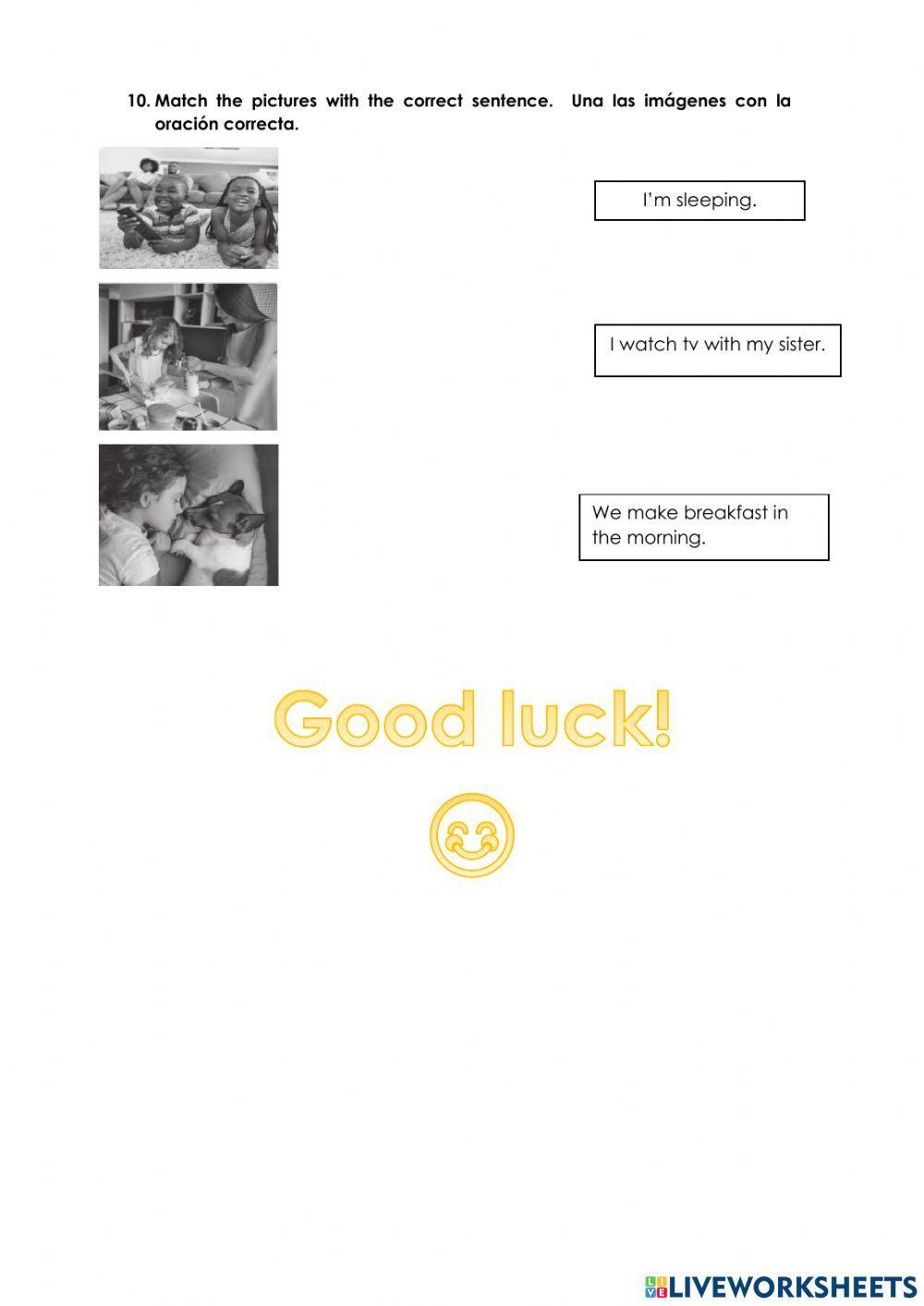 Exam THIRD ABC- LA SALLE