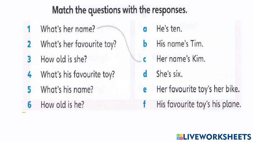 Worksheet super minds unit 2 whats her favourite toy