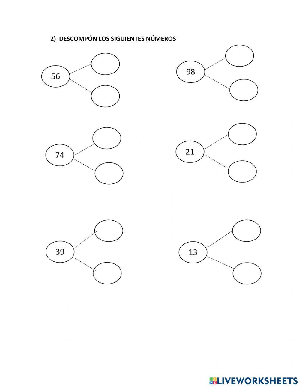 Composición y descomposición de números