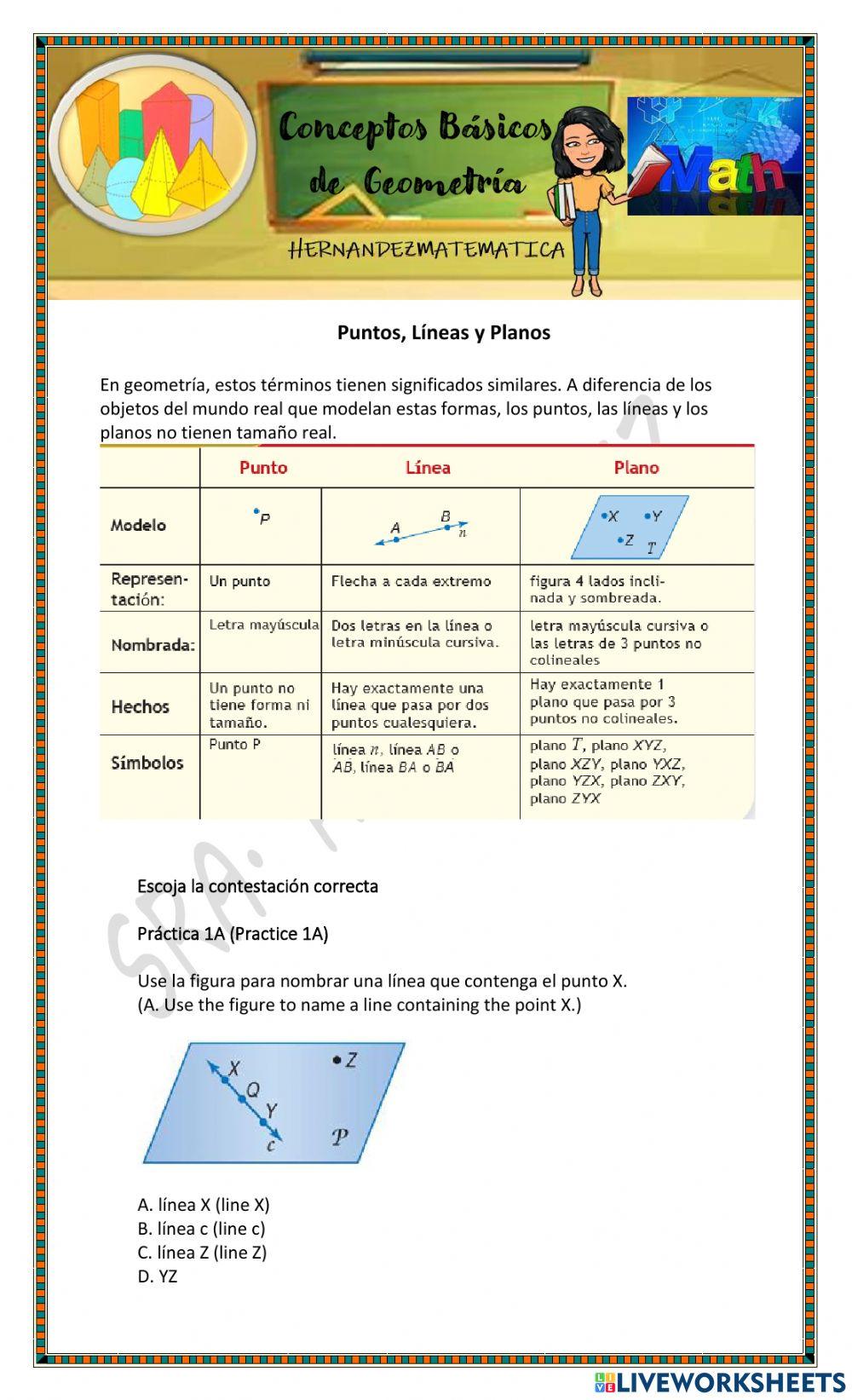 GM Conceptos básicos de geometría