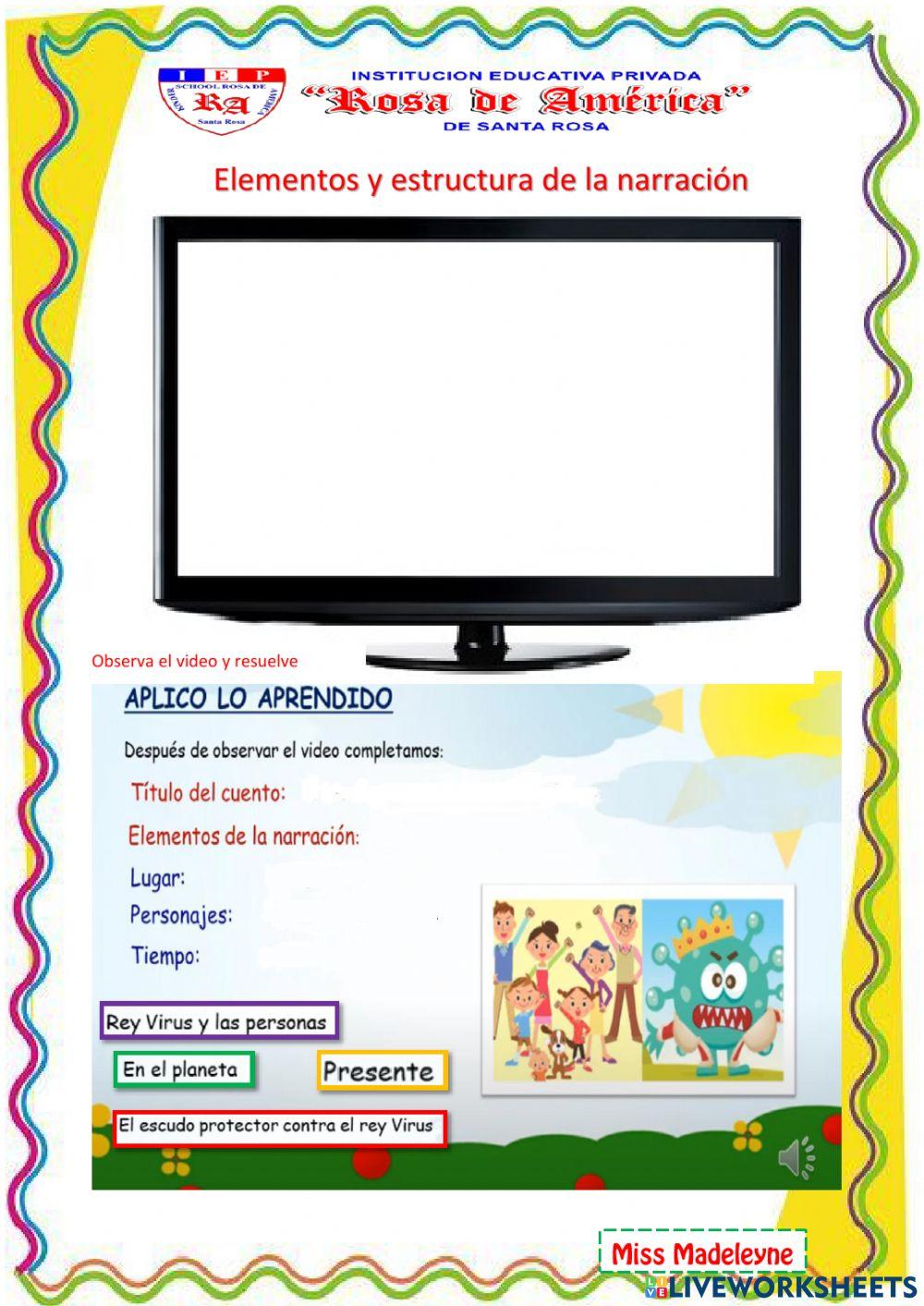 Elementos y estructura de la narración