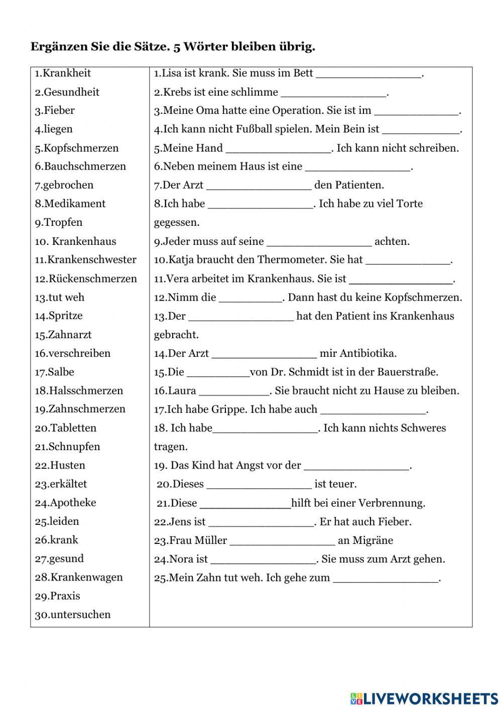 Krankheiten Krankheiten