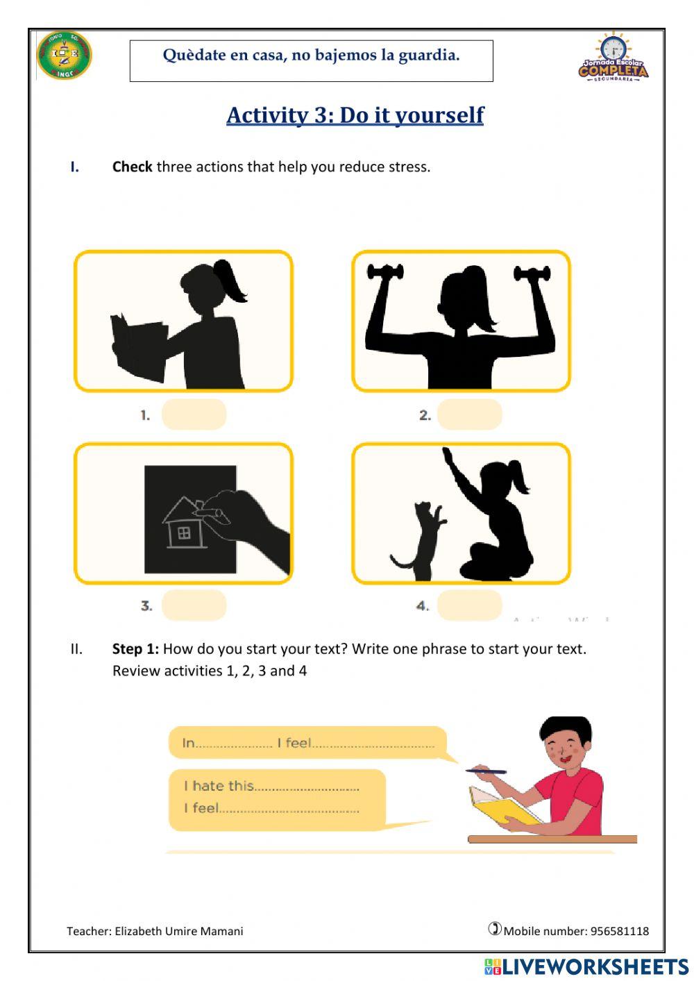 Let's reduce stress-1º and 2º