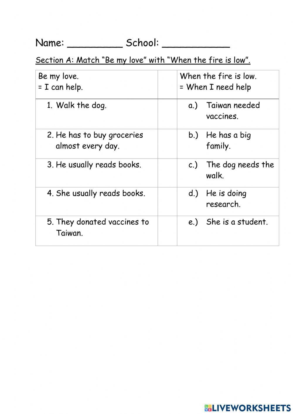 When the fire is low