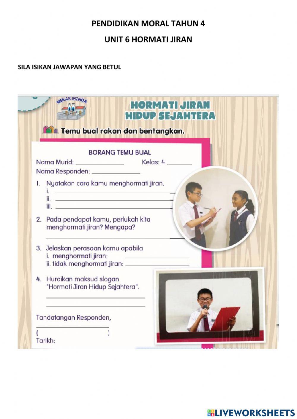 Pendidikan moral tahun 4