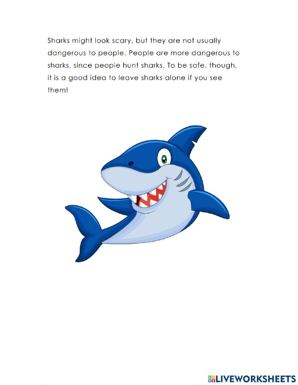 Sharks interactive exercise | Live Worksheets
