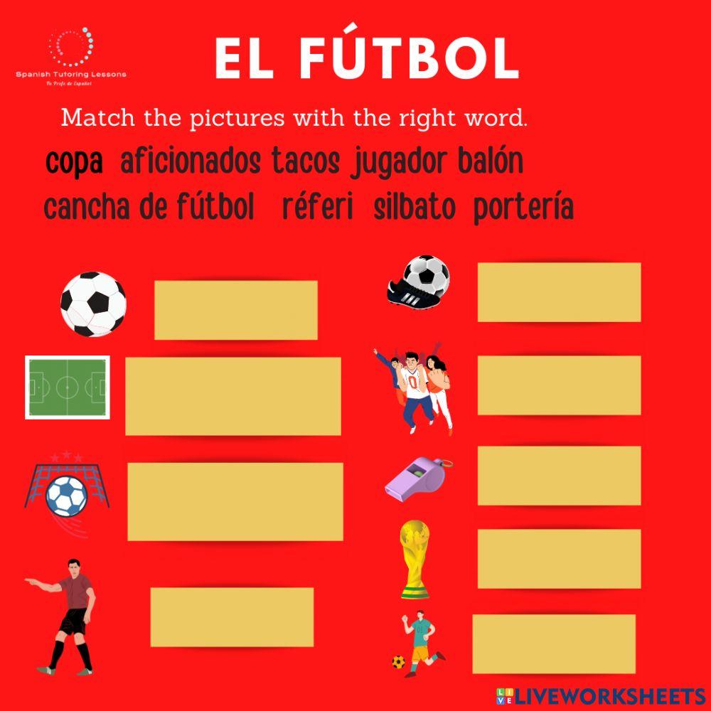 El fútbol | Free Interactive Worksheets | 1092043