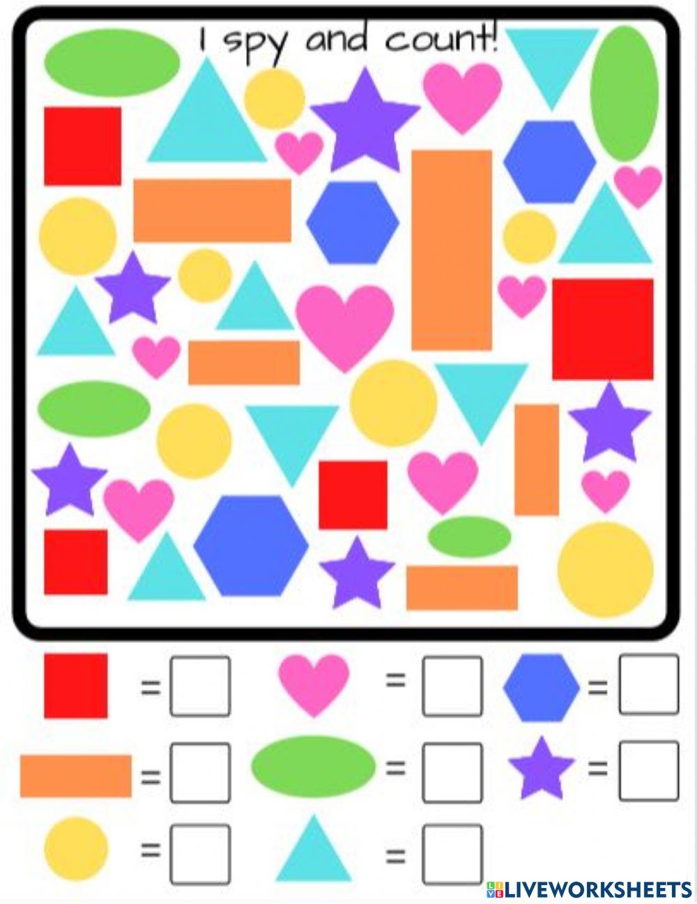 I spy and Count Shapes