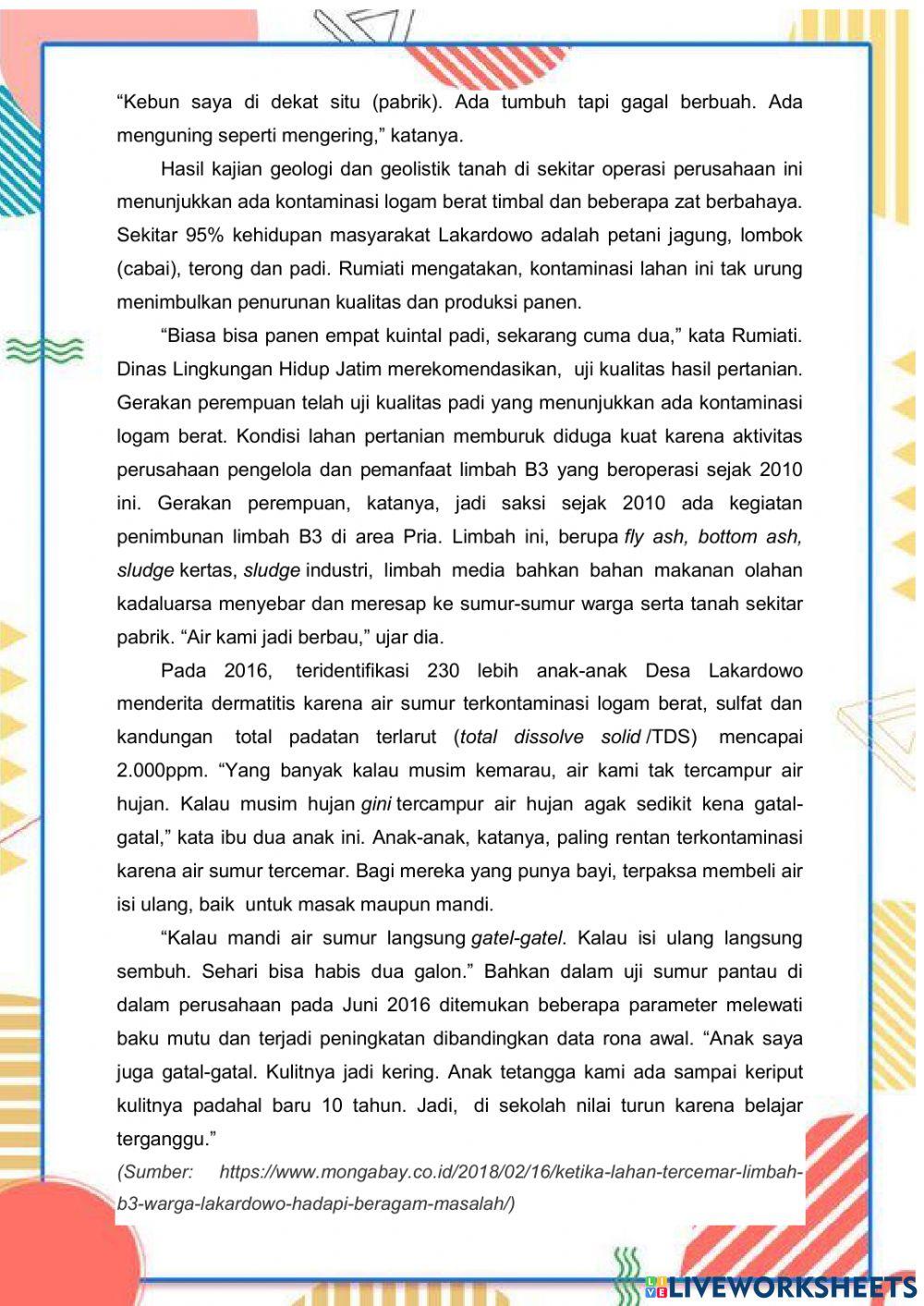 E-LKPD pencemaran tanah RA