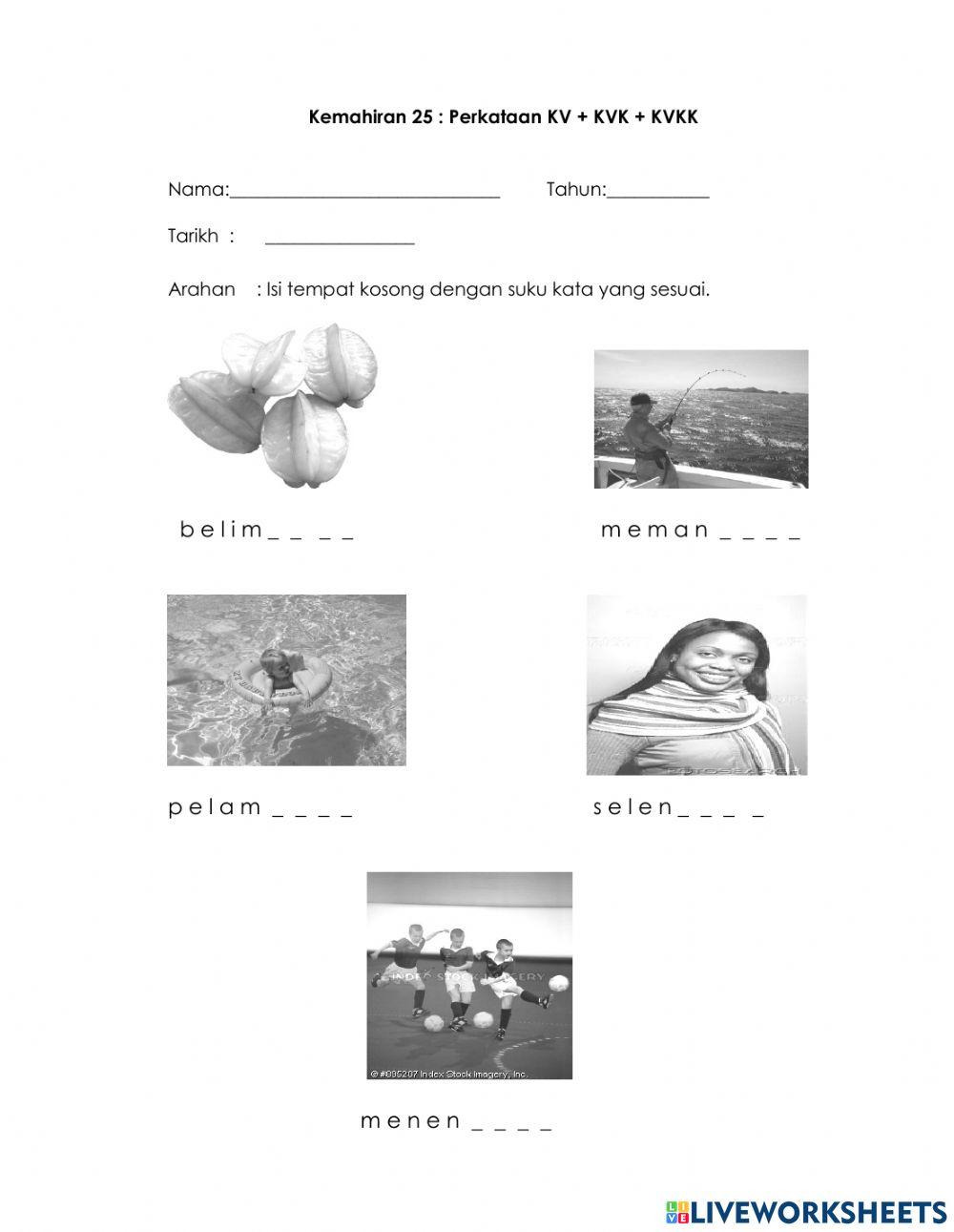 Kv kvk kvkk worksheet | Live Worksheets