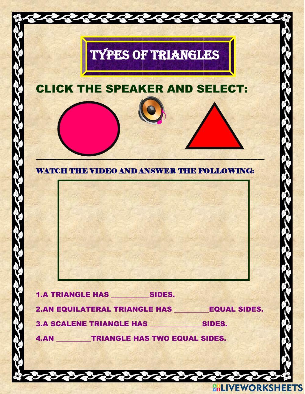 Types of triangles
