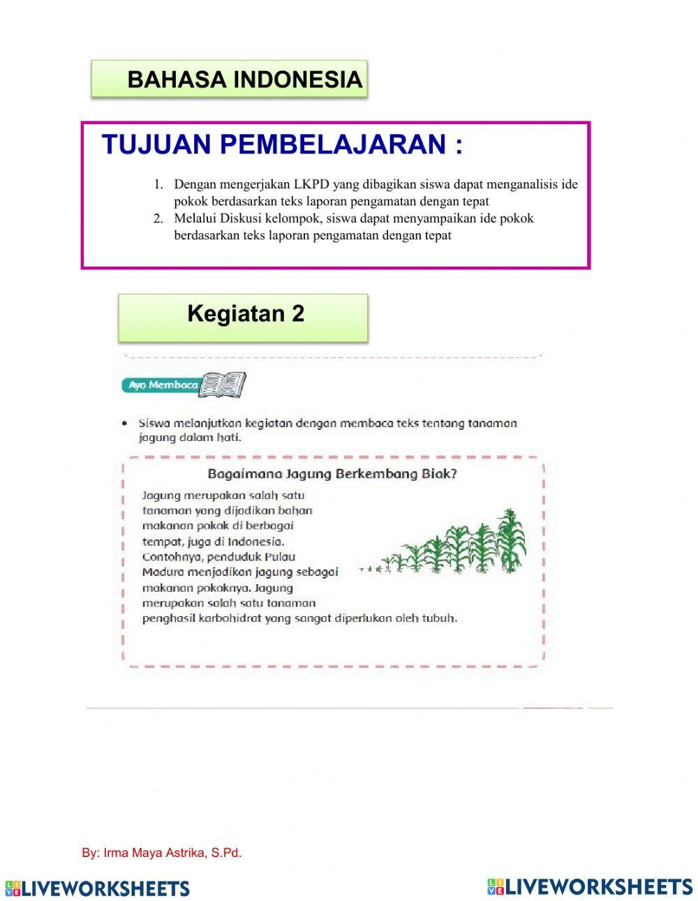 LKPD Tema 1 Sub 1 Pemb. 1