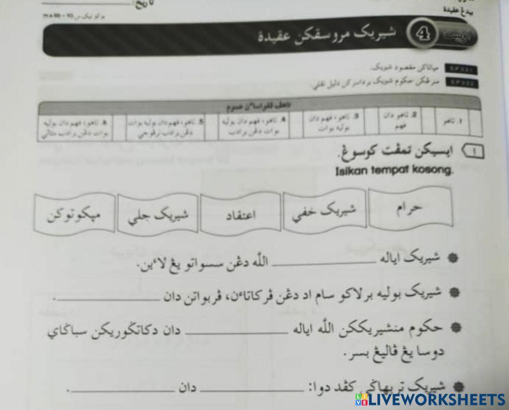 Pendidikan islam tahun 5