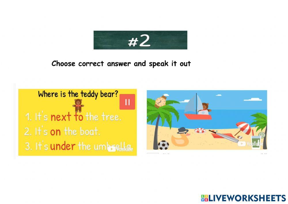 Preposition test