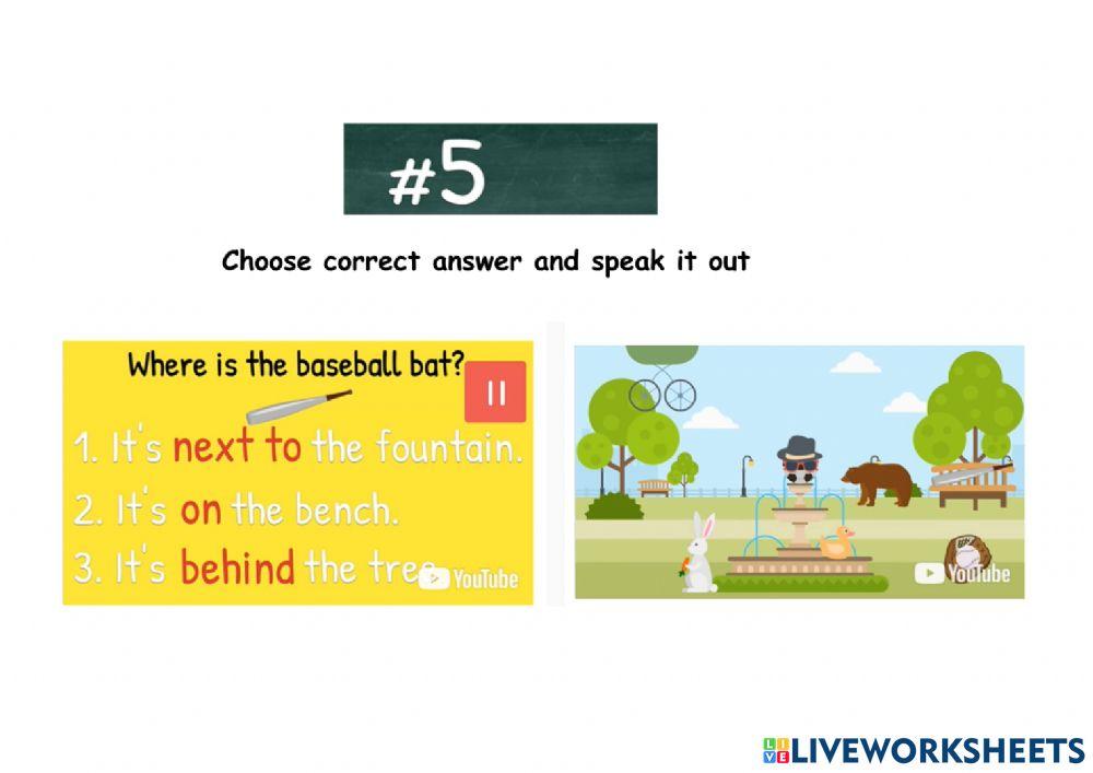Preposition test