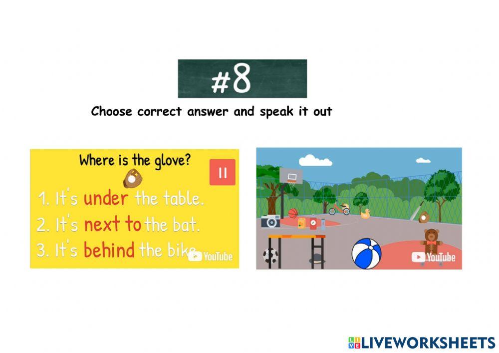 Preposition test