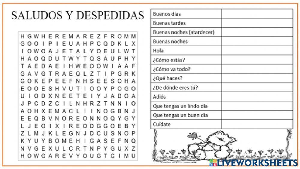 Saludos y despedidas en ingles (a2)