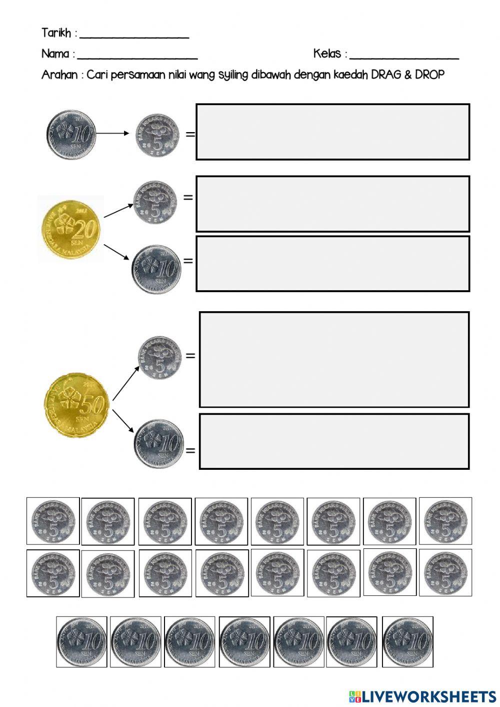 Persamaan nilai wang