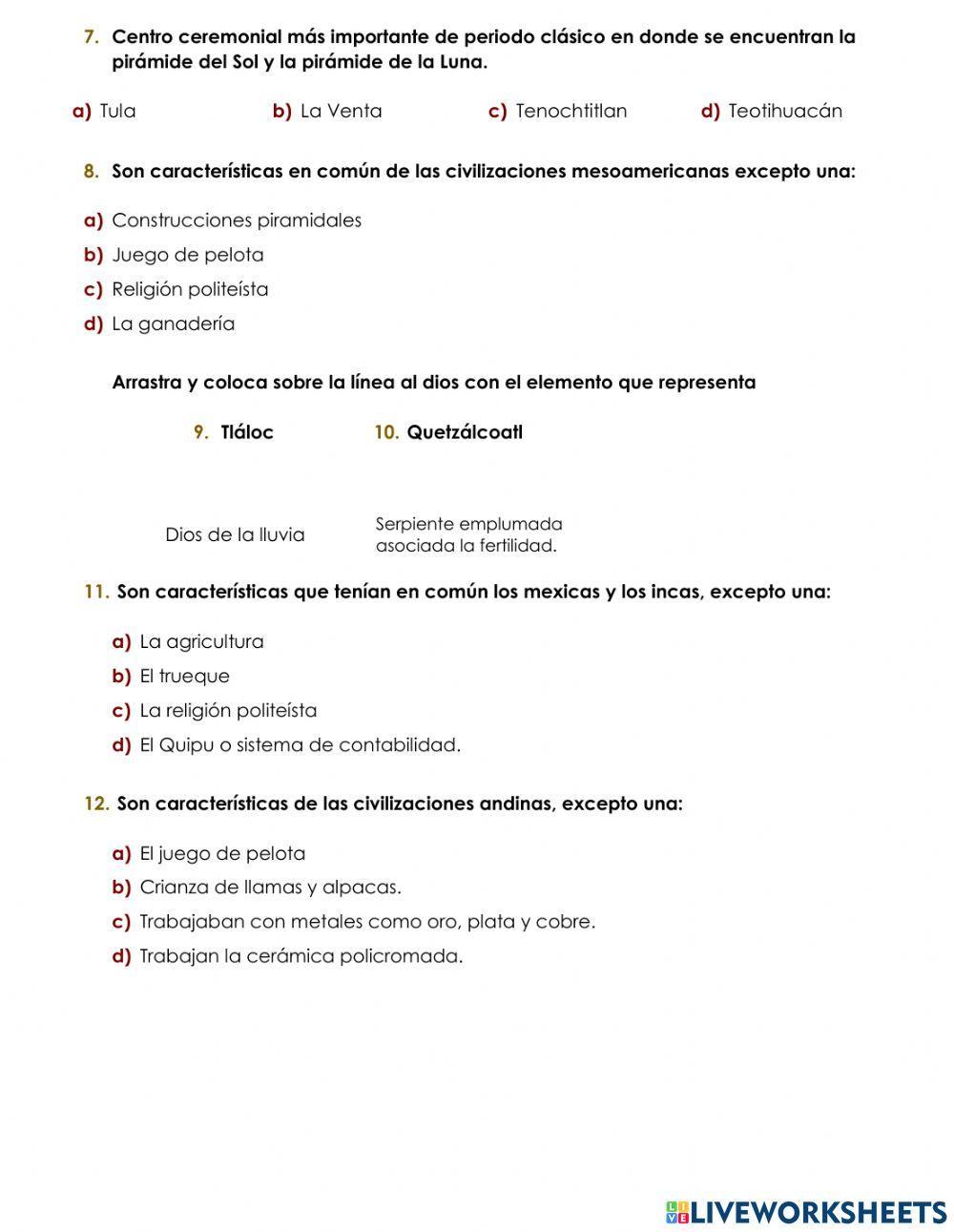 Examen Historia Trimestre 3