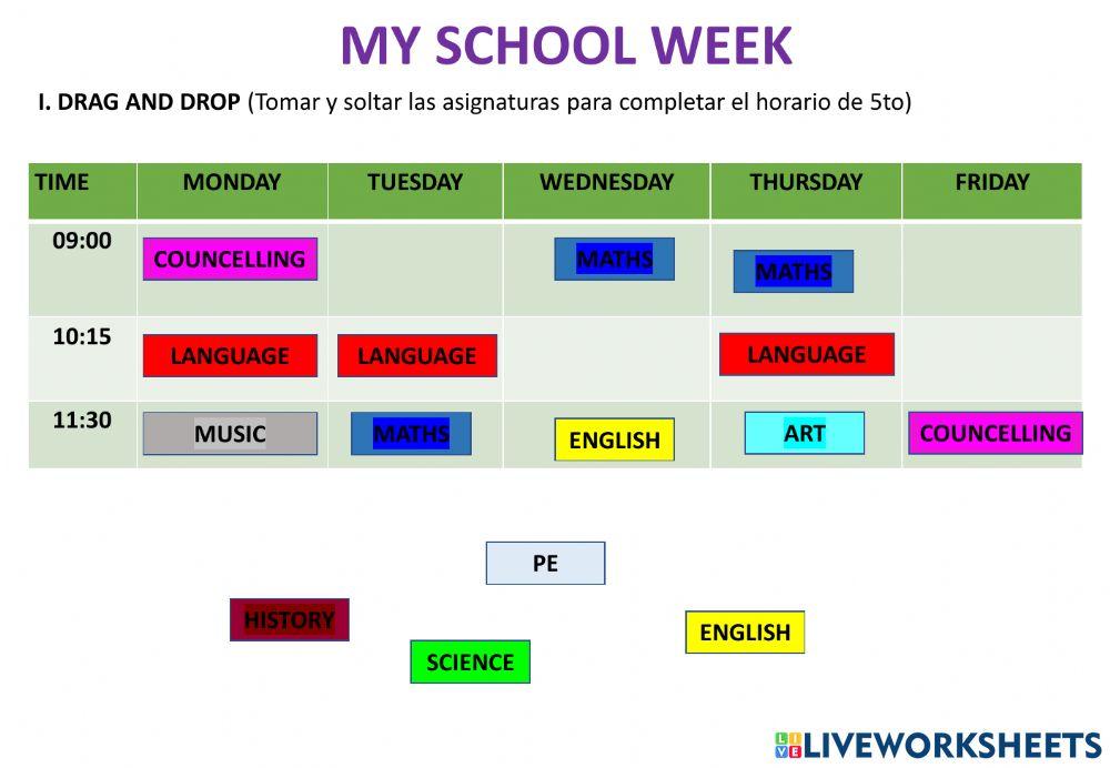 Days of the week