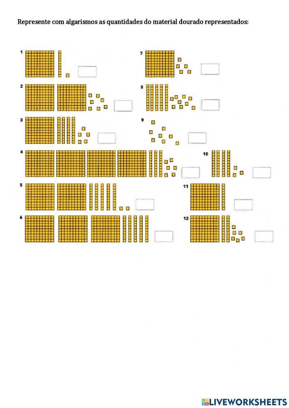 Atividade de revisão de matemática