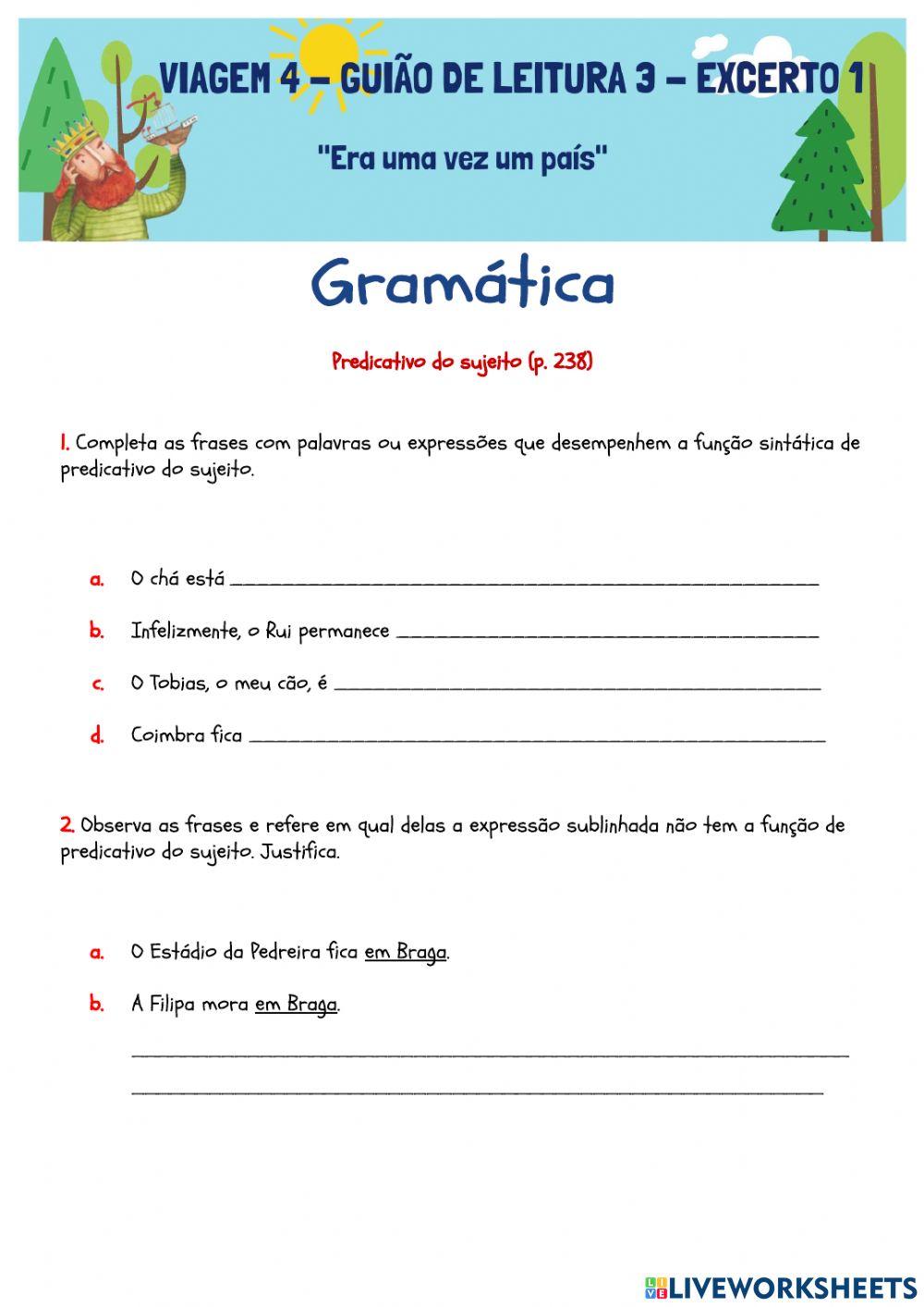 Predicativo do sujeito