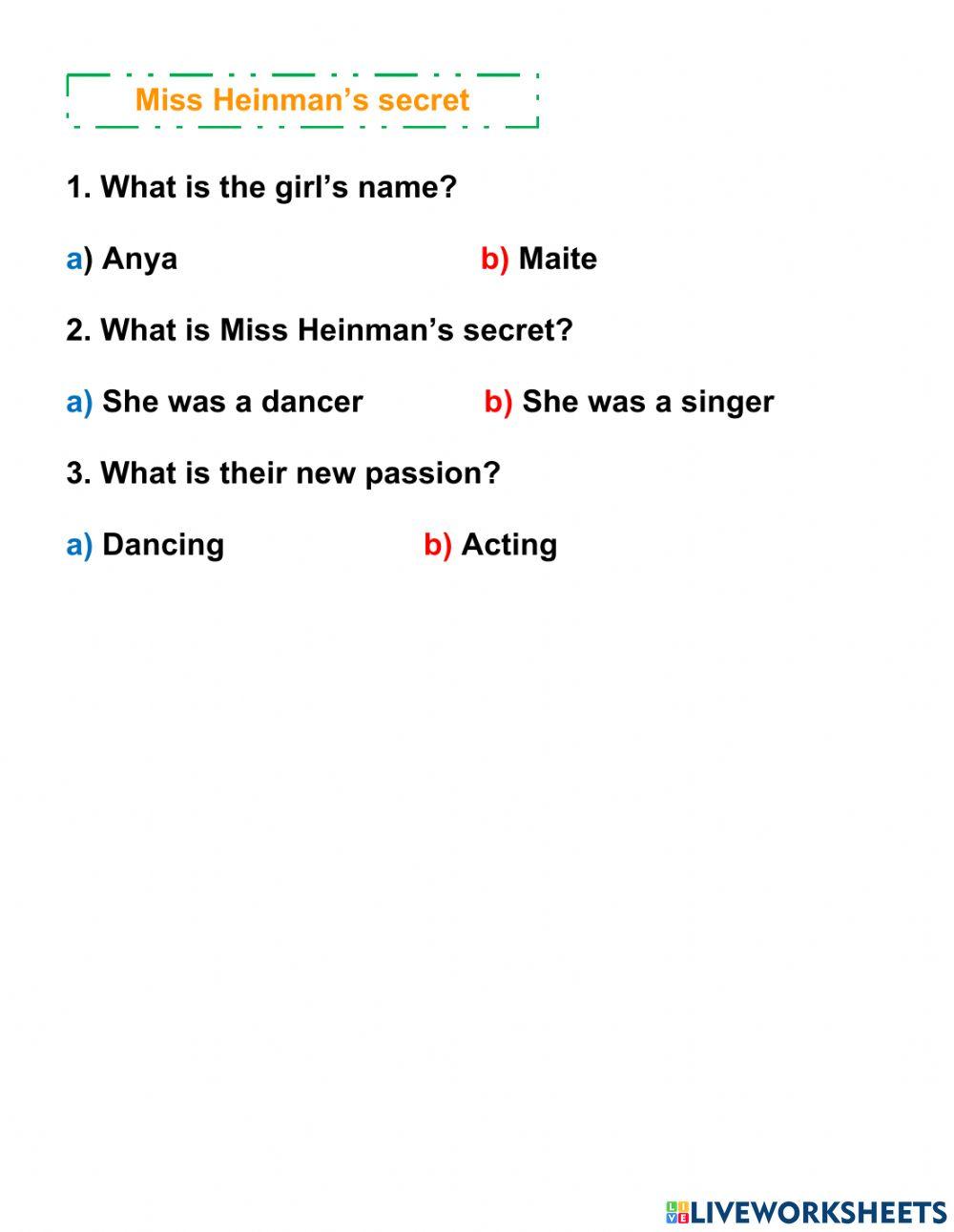 Reading Comprehension quarterly exam 3