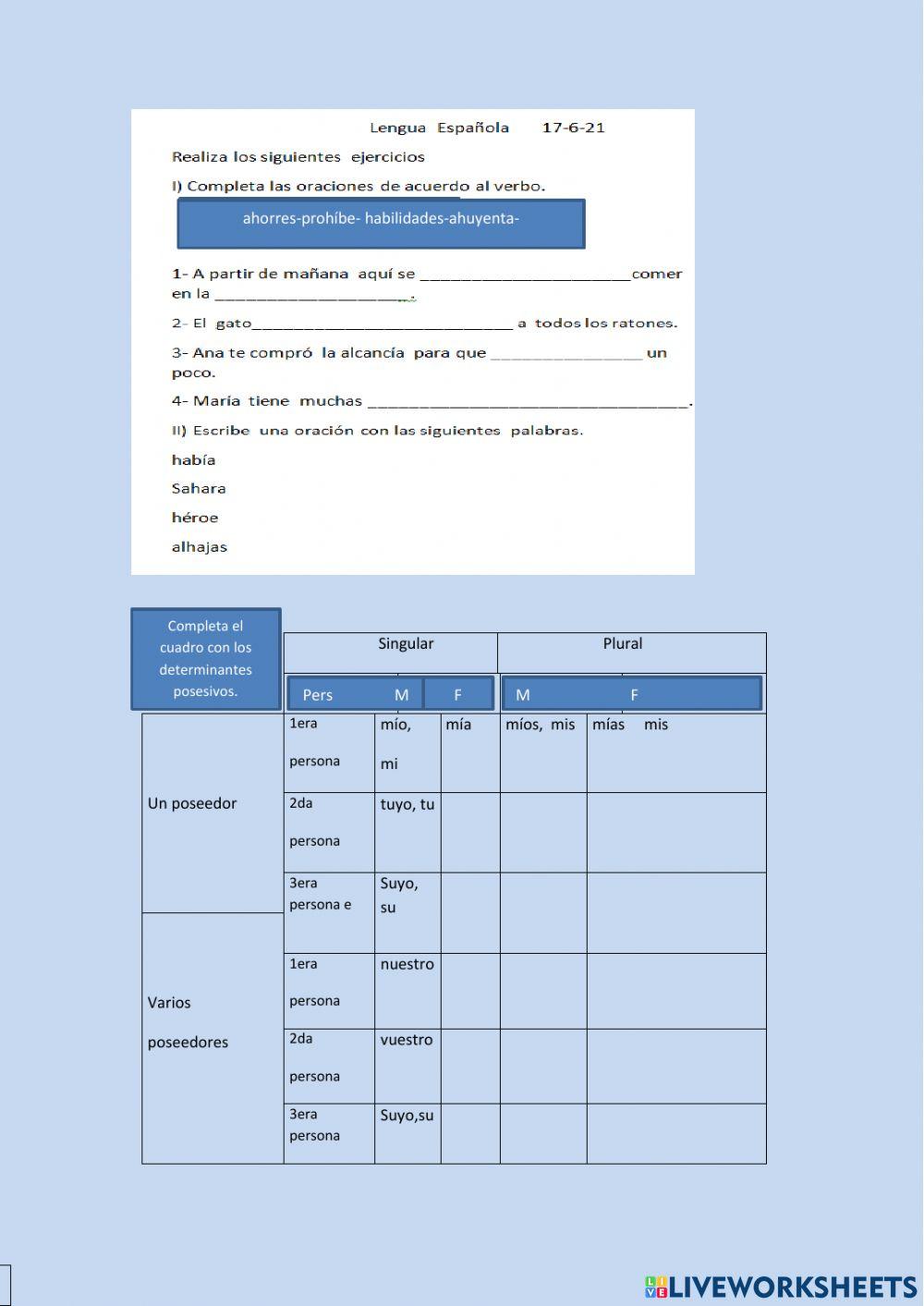 Demuestra que sabes.