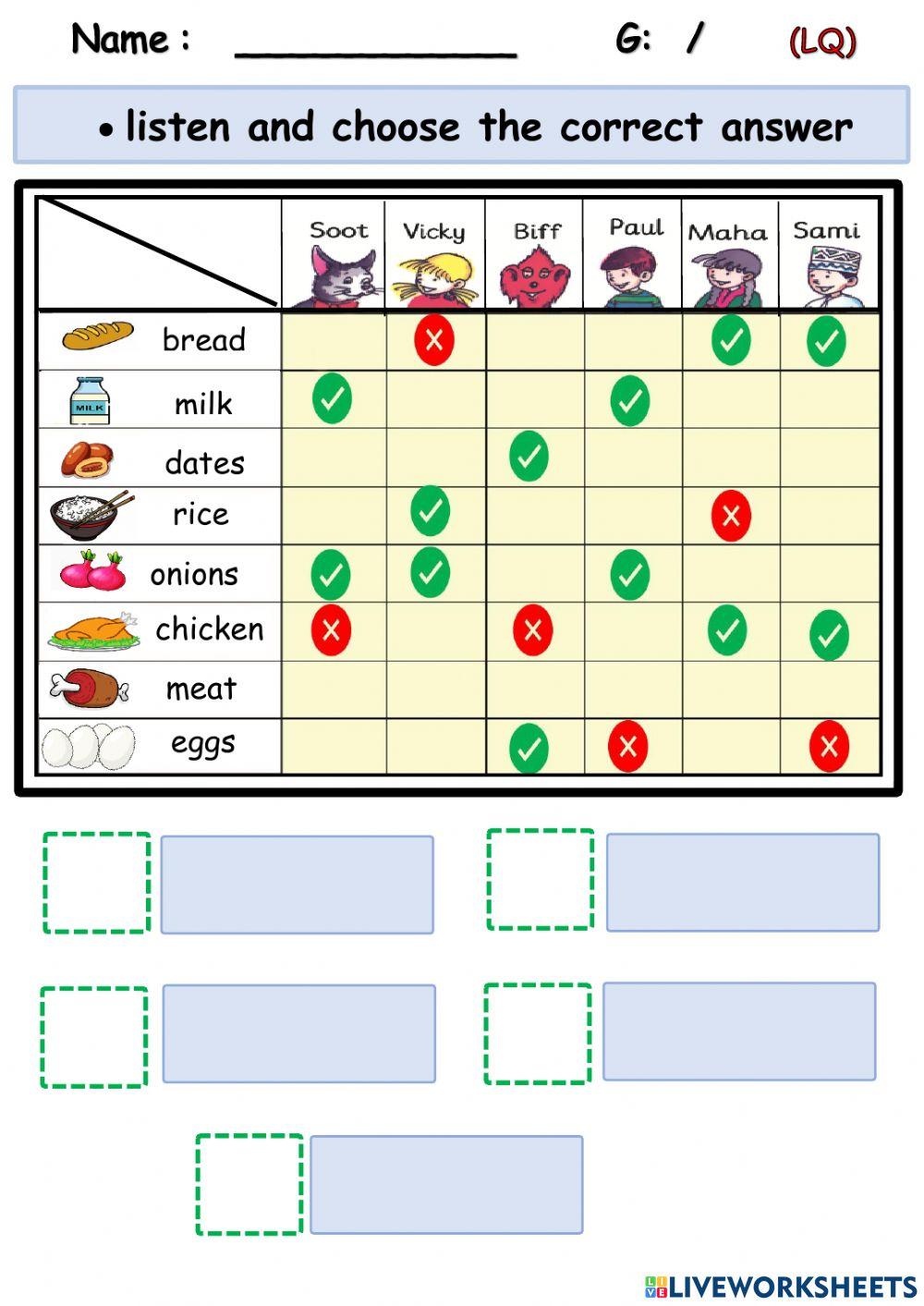 Listening Quiz  (G2S2)