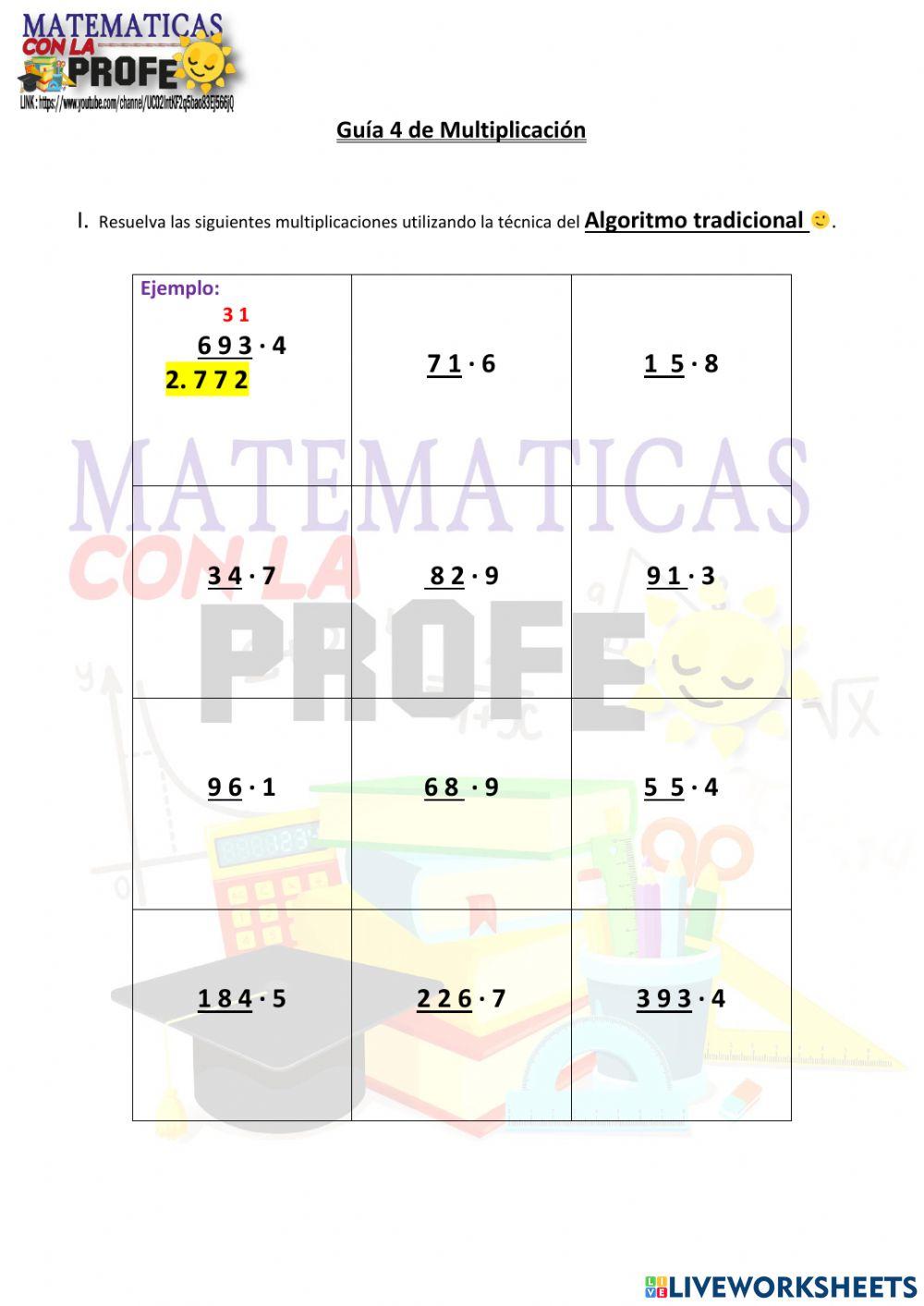 Guía de Algoritmo tardicional