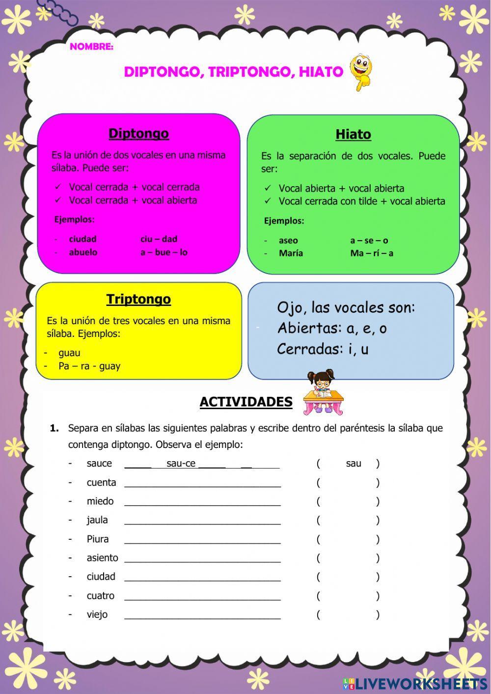 Diptongo.triptongo,hiato