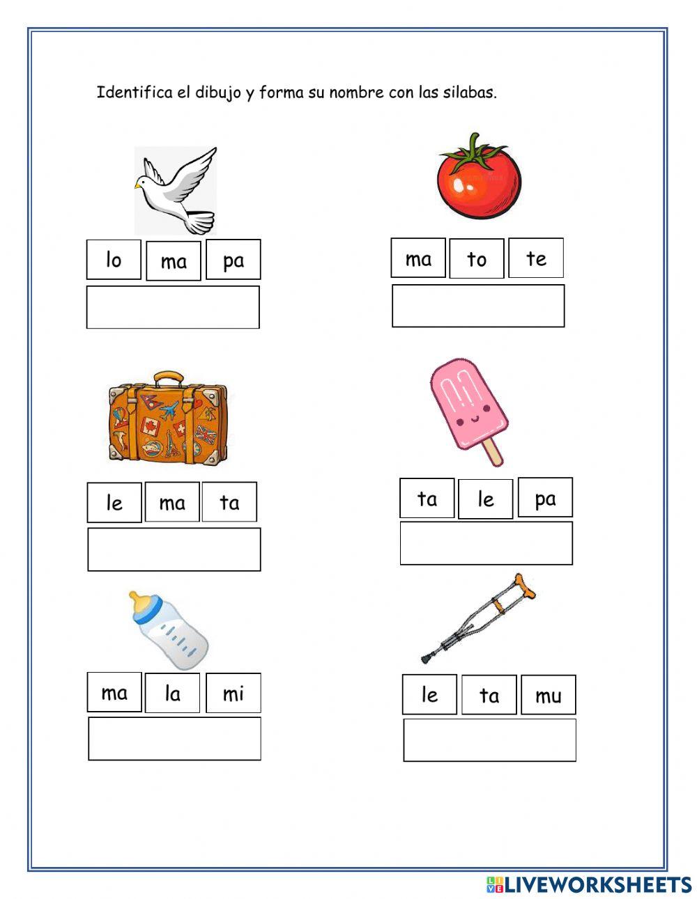 Lectura de oraciones
