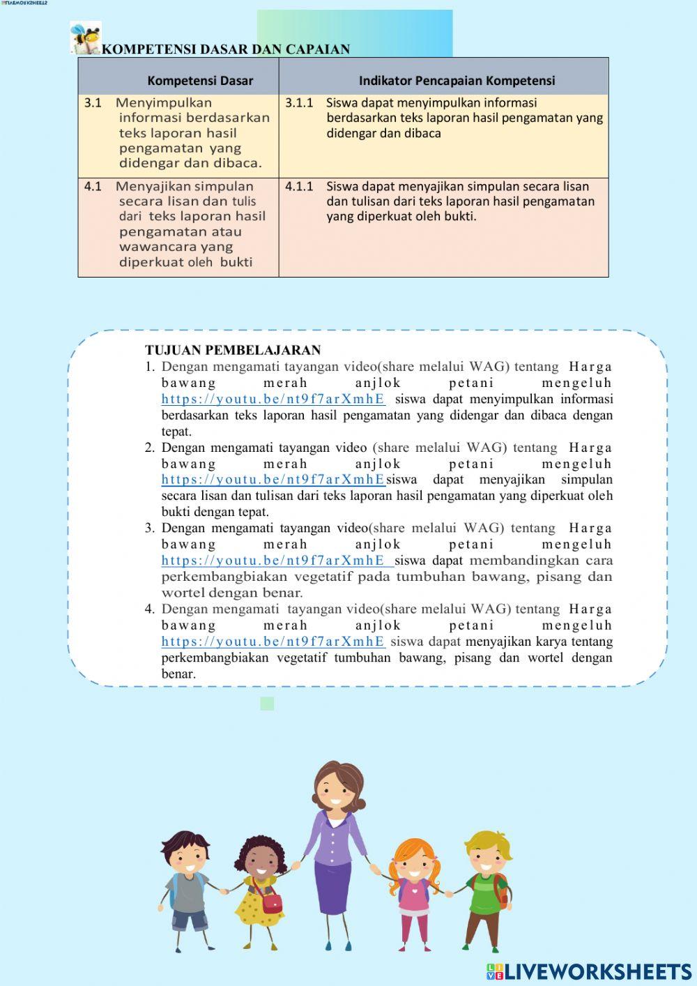 Lkpd 1 Tumbuhan Sahabatku